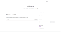 Desktop Screenshot of okmoda.sk