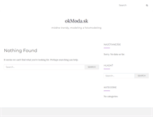 Tablet Screenshot of okmoda.sk